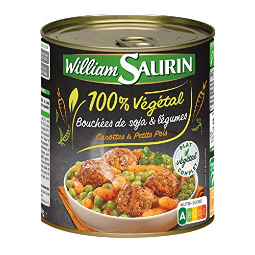 William Saurin Gemüse und Soja-Fleischbällchen mit Tomatensauce, 100% pflanzlich aus Frankreich, 800g. von William Saurin