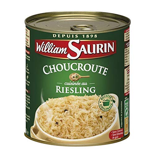 William Saurin - Sauerkraut Au Riesling 1 x 810G-Ringpull-Dose von Zeelec