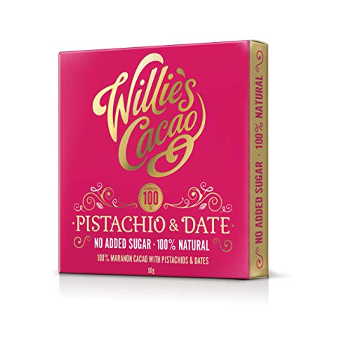 Willie's Cacao 100% Maranon Cacao Bar mit Pistazien & Dates 50g von Willie's Cacao