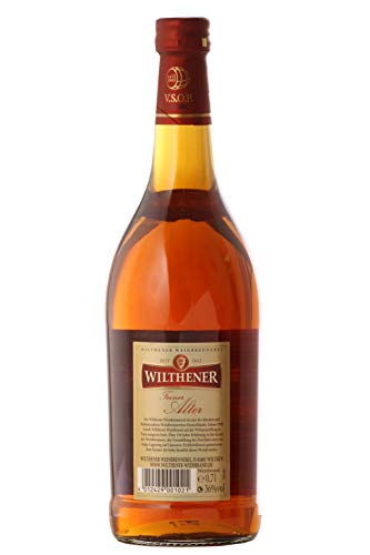 Wilthener Feiner Alter Weinbrand 36% vol., Brandy in V.S.O.P.-Qualität, in Limousin-Eichenholzfässern gelagert (1 x 0.7 l) von WILTHENER