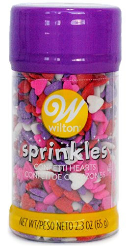 Hearts Confetti Sprinkles Mix, 2.3 Ounces by Wilton von Wilton