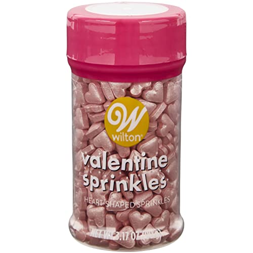 Pink Heart Sprinkles, 3.17 oz von Wilton