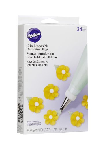 Wilton 2104-1358 Einweg-Dekorier-Spritzbeutel, 30,4 cm, 24er-Pack, 30.4 cm von Wilton