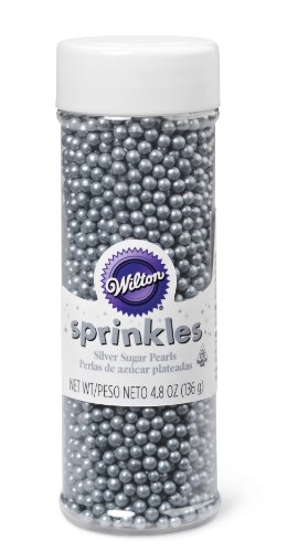 Wilton 710-1174 Zuckerperlen, Silber, 136 g von Wilton