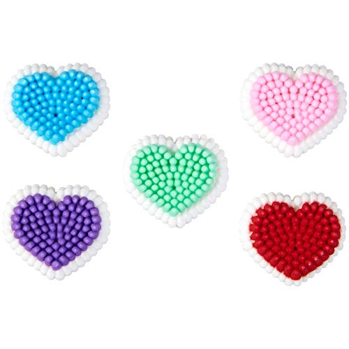 Wilton 710-1922 Confetti Heart Icing Decorations, 24-Count von Wilton