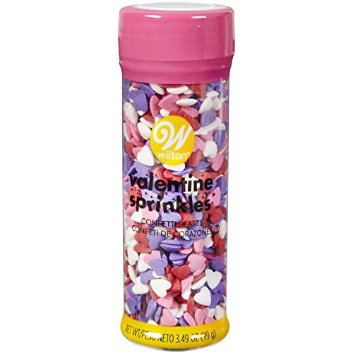 Wilton 710-3625 Confetti Heart Valentine Sprinkles, 3.49 Ounce von Wilton