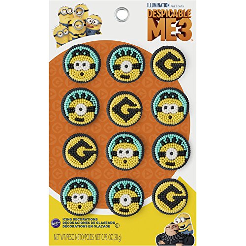 Wilton Despicable Me 3 Minions Icing Decorations, Assorted von Wilton