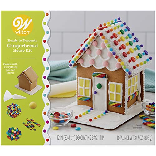 Wilton Gingerbread Townhouse Decorating Kit - Miniaturhaus - Gingerbread House - Kinder - Erwachsene von Wilton