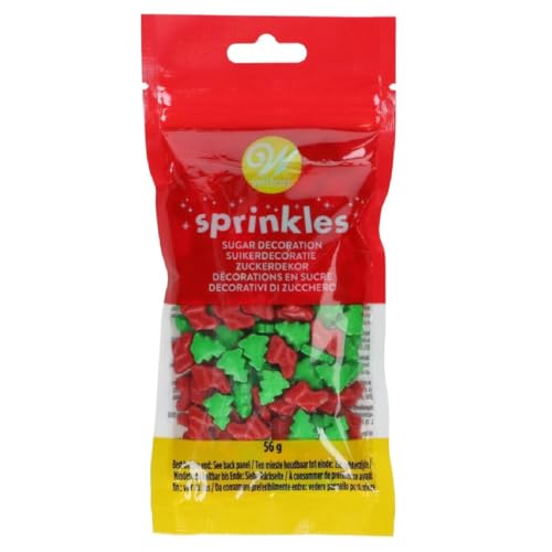 Wilton Holiday Trees & Socks 3D Sprinkle Mix 56 g von Wilton