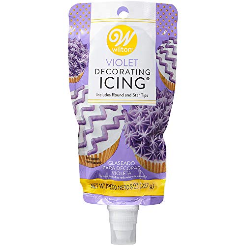 Wilton Icing 8oz Pouch W/Tips-Purple von Wilton