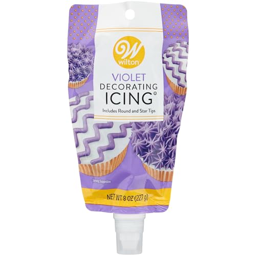 Wilton Icing 8oz Pouch W/Tips-Purple von Wilton