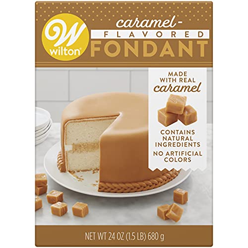 Wilton Karamellgeschmackter Fondant für Kuchendekoration, 680 ml von Wilton