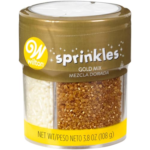 Wilton Pearlized Sprinkles 3.8oz-Gold, 4 Cell von Wilton