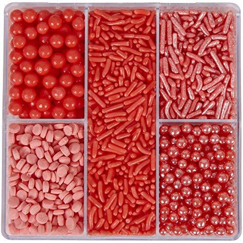 Wilton Sprinkles Tackle Box 3.35oz-Coral von Wilton