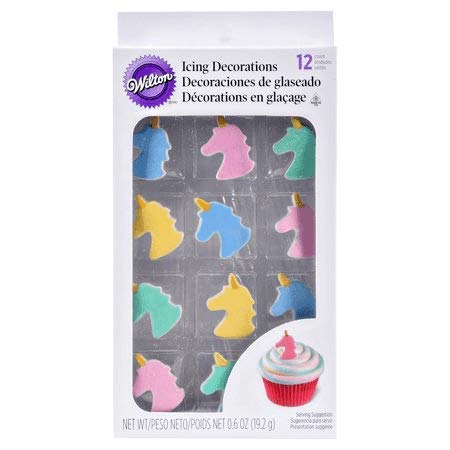 Wilton Unicorn Icing Decorations ~ 12 pieces von Wilton