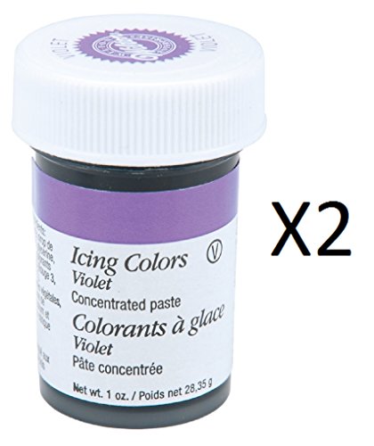 Wilton violett Lebensmittelfarbstoff Konzentrierte Paste 1 Oz Zuckerguss/Kuchen 610 604 (2er Pack) von Wilton