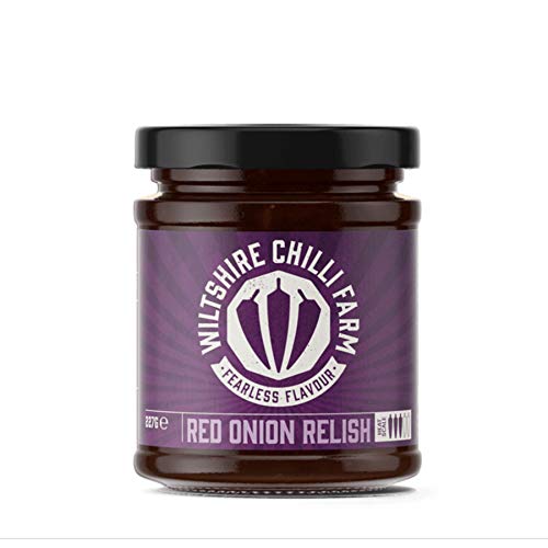 Wiltshire Chilli Farm Red Onion Relish Marmelade, 227 g von Wiltshire Chilli Farm