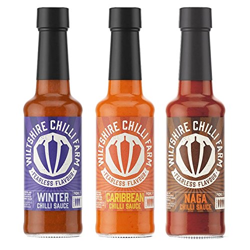 Wiltshire Chilli Farm Winter Caribbean and Naga Hot Chili Sauce Set (1 Stück) von Wiltshire Chilli Farm