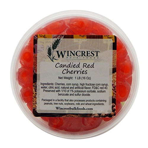 Candied Fruit Dose, 0,5 kg, rote Kirschen von WinCrest Bulk Foods