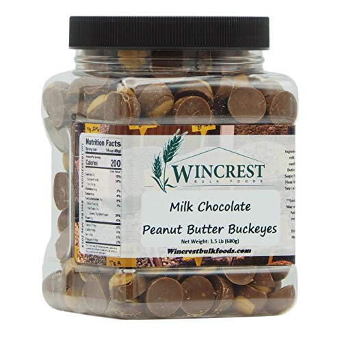 Mini-Milchschokolade Erdnussbutter Buckeyes – 0,7 kg Dose von WinCrest Bulk Foods