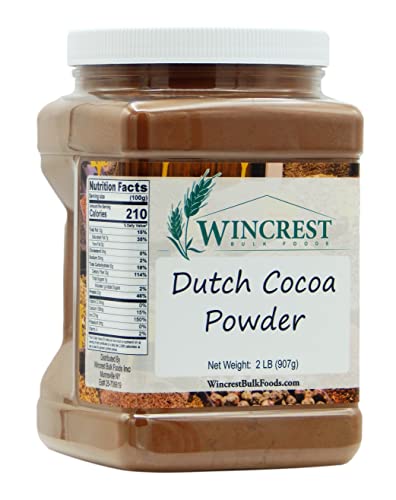 Premium Dutch Processed Cocoa Powder - 2 Lb Container by WinCrest BulkFoods von WinCrest Bulk Foods