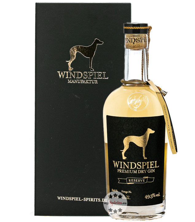 Windspiel Premium Dry Gin Reserve (49,3 % vol., 0,5 Liter) von Windspiel Manufaktur