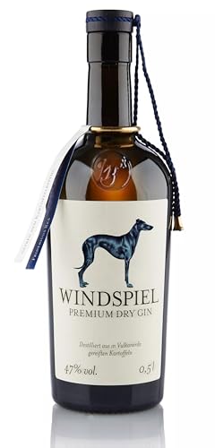 Windspiel Premium Dry Gin - der Klassiker aus der Eifel | Weltweit ausgezeichnet, mild und komplex im Geschmack | 47% vol. (1 x 0,5l) von Windspiel