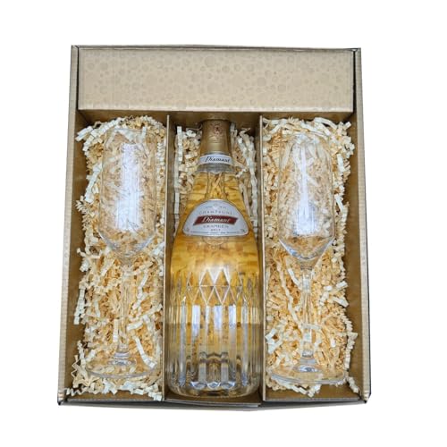 Coffret Or : Vranken – champagne –1 Brut et 2 Flûtes « carr頻 – (1x75cl) von Wine And More