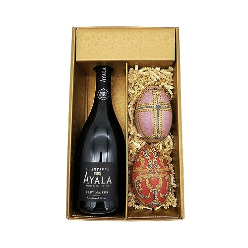 Geschenkbox Champagner Ayala - Gold - 1 Brut - Fabergé-Eier (Zufallsmuster) LE PETIT DUC von Wine And More