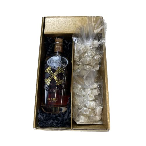 Geschenkbox - Rum - Gold - BUMBU - Weißer Nougat MAISON JONQUIER von Wine And More
