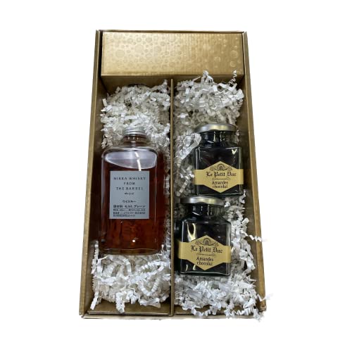 Geschenkbox - Whisky - Gold - NIKKA From the barrel - Amandes de provence enrobées du Petit Duc von Wine And More