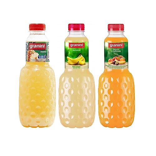 Granini Set: Ananas Nektar - Banane Nektar - Exotischer Nektar - 3x1L von Wine And More