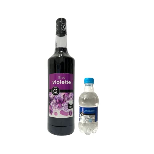 Lot Sirup Rioba & limonade:Sirup Veilchen Rioba 1L - Rioba-limonade (12x33cl) von Wine And More