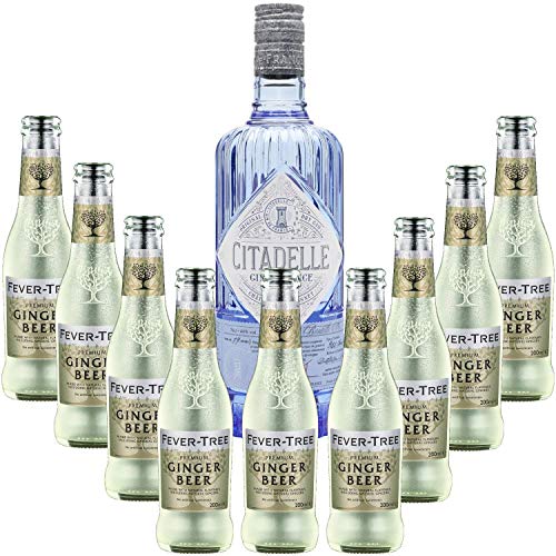 Pack Gintonic - Citadelle Gin Classic + 9 Fever Tree Ginger Beer Water - (70cl 20cl * + 9) von Wine And More