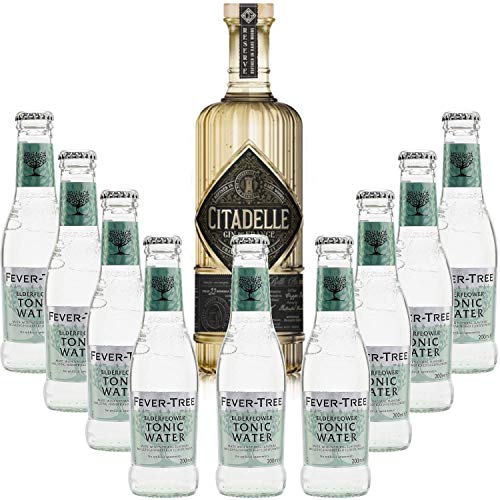 Pack Gintonic - Citadelle Gin Reserve 9 Fever Tree Holunder Water - (70cl 20cl * + 9) von Wine And More