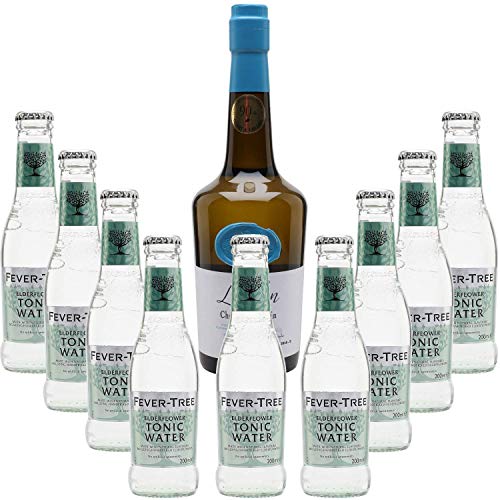 Pack Gintonic - Gin + 9 Drouin Fever Tree Holunder Water - (70cl 20cl * + 9) von Wine And More