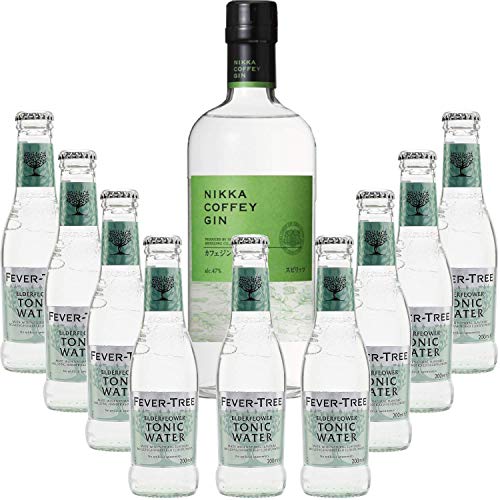 Pack Gintonic - Nikka Gin + 9 Fever Tree Holunder Water - (70cl 20cl * + 9) von Wine And More