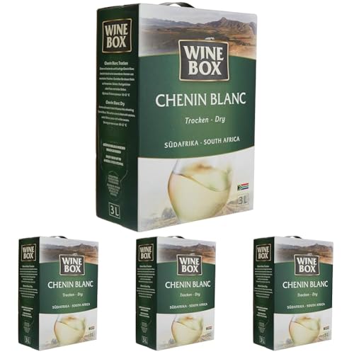 Wine Box Chenin Blanc Südafrika trocken Bag-in-Box (1 x 3 l) | 3 l (4er Pack) von WineBox