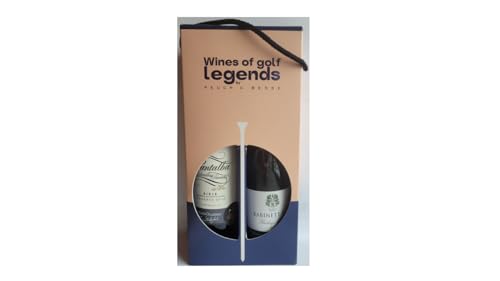 Wines of Golf Legends- Wein-Geschenkpaket für Golfliebhaber, Bernhard Langer (Riesling) + José María Olazabál (Rioja) (2 x 0,75l) von Wines of Golf Legend