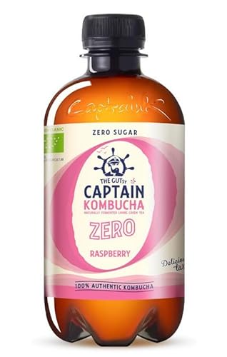 Kombucha mit Lagerung ohne Kälte (zuckerfrei Himbeere, 400 ml) von Winesfromspain