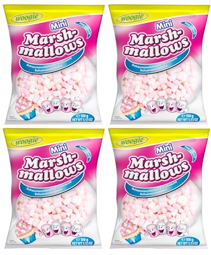 Mini Wolken, Marshmallows, Marshmallows, Masmelos 4x100 (400 g) von Winesfromspain