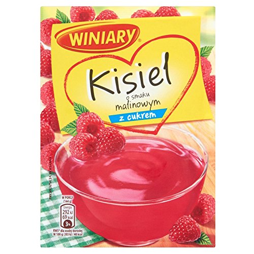 Winiary Polnisches Dessert "Kisiel" mit Himbeergeschmack, 25er Pack (25 x 77 g) von Winiary