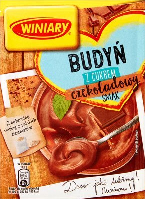 Winiary Schokopudding mit Zucker /// Budyn czekoladowy z cukrem 63g von Winiary