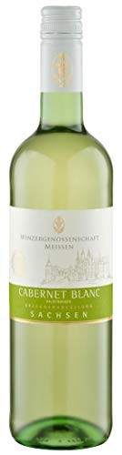 WG Meissen Cabernet Blanc Sachsen, halbtrocken (1 x 0,75 l) von Winzergenossenschaft Meissen