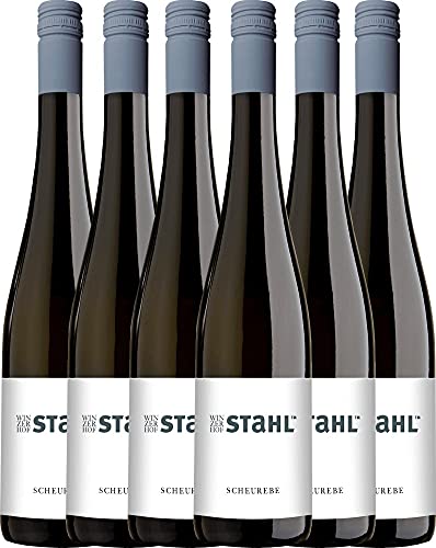 Scheurebe Winzerhof Stahl Weißwein 6 x 0,75l VINELLO - 6 x Weinpaket inkl. kostenlosem VINELLO.weinausgießer von Winzerhof Stahl