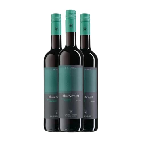 Freyburg Unstrut Zweigelt Trocken 75 cl Rotwein (Karton mit 3 Flaschen von 75 cl) von Winzervereinigung Freyburg-Unstrut