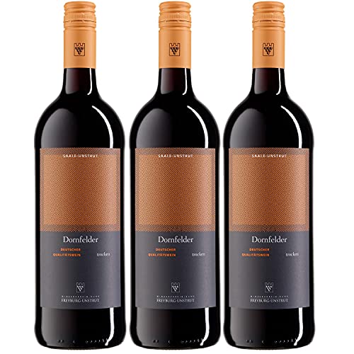 WV Freyburg-Unstrut Dornfelder Rotwein Wein trocken Deutschland (3 x 1,0 L) von Winzervereinigung Freyburg-Unstrut