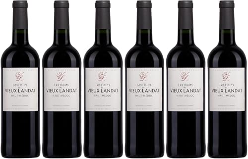 Château Vieux Landat Les Hauts du Vieux Landat Haut-Médoc AOP 2018 Trocken (6 x 0.75 l) von WirWinzer