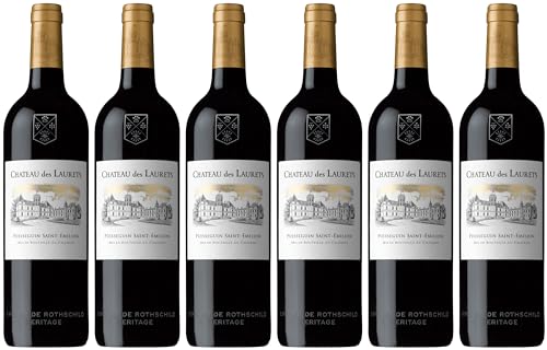 Baron Edmond de Rothschild Château des Laurets Puisseguin Saint-Émilion AOP 2018 Trocken (6 x 0.75 l) von WirWinzer