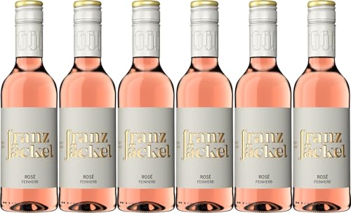 Franz Jäckel Wallhäuser Pfarrgarten Portugieser Rosé 0,25 L 2022 Halbtrocken (6 x 0.25 l) von WirWinzer